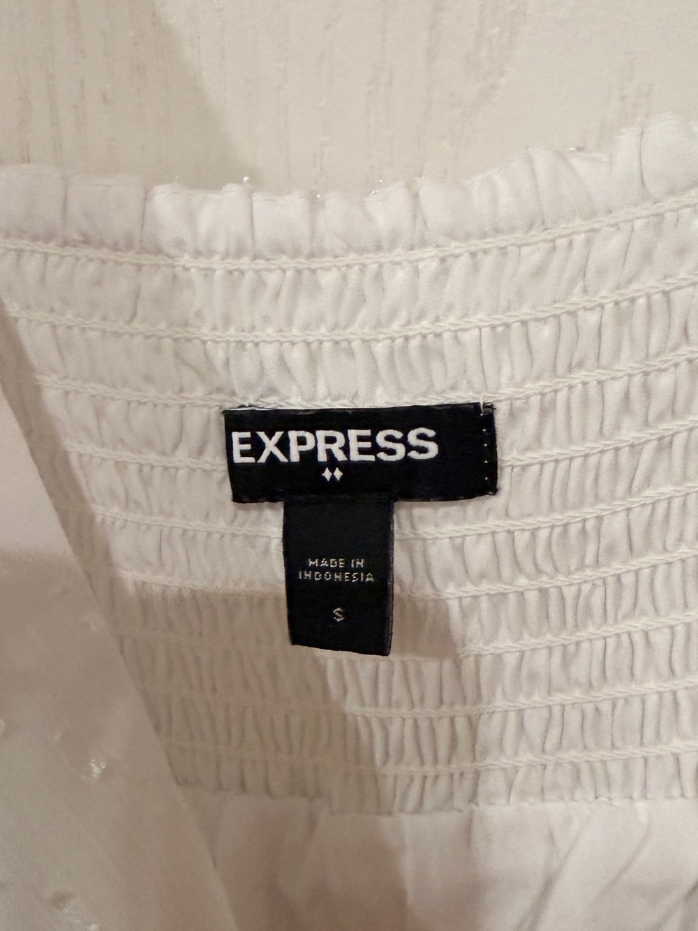 Express White Spaghetti Strap Ruffle Maxi Dress - Picture 4 of 6